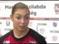 Cifra Anita nyilatkozik DKKA - Vác 33-32 Magyar Kupa