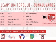 Hétvégén U14-es fordulót rendezünk